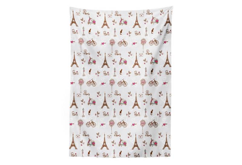 Abakuhaus Wandteppich aus Weiches Mikrofaser Stoff Für das Wohn und Schlafzimmer, rechteckig, Paris Stadt der Liebe und Mode von Abakuhaus