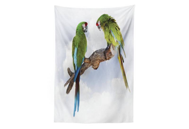 Abakuhaus Wandteppich aus Weiches Mikrofaser Stoff Für das Wohn und Schlafzimmer, rechteckig, Tropisch 2 Parrot Ara Vogel Abakuhaus Wandteppich aus Weiches Mikrofaser Stoff Für das Wohn und Schlafzimmer, rechteckig, Tropisch 2 Parrot Ara Vogel von Abakuhaus