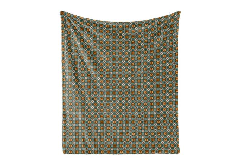 Wohndecke Gemütlicher Plüsch für den Innen- und Außenbereich, Abakuhaus, Abstrakt Geometrische Fliese Retro-Stil Wohndecke Gemütlicher Plüsch für den Innen- und Außenbereich, Abakuhaus, Abstrakt Geometrische Fliese Retro-Stil von Abakuhaus