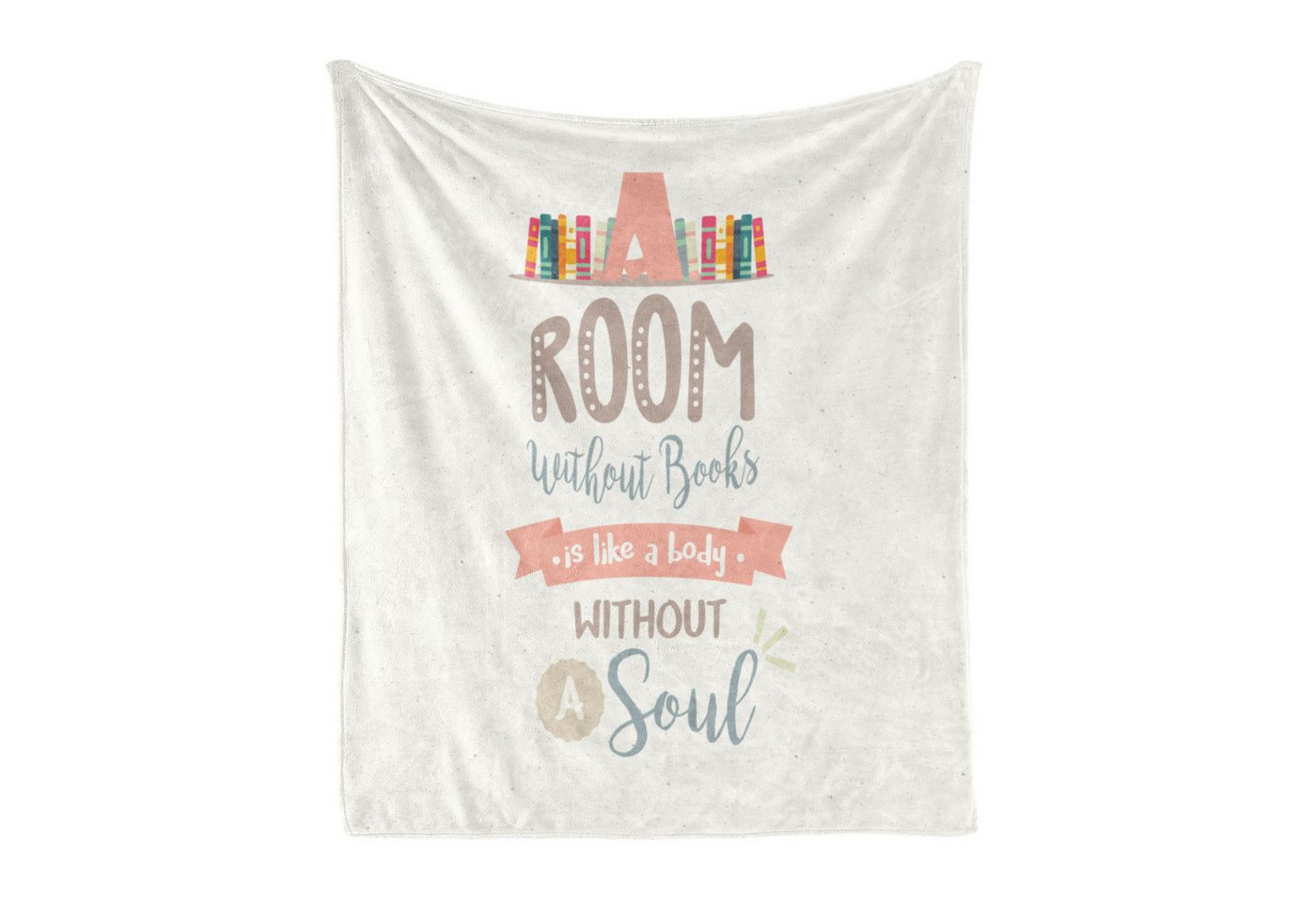 Wohndecke Gemütlicher Plüsch für den Innen- und Außenbereich, Abakuhaus, Buch Bücherregal und ein Wort Wohndecke Gemütlicher Plüsch für den Innen- und Außenbereich, Abakuhaus, Buch Bücherregal und ein Wort von Abakuhaus