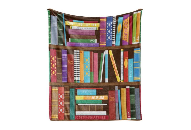 Wohndecke Gemütlicher Plüsch für den Innen- und Außenbereich, Abakuhaus, Bücherregal Verschiedene Themen Bücher Wohndecke Gemütlicher Plüsch für den Innen- und Außenbereich, Abakuhaus, Bücherregal Verschiedene Themen Bücher von Abakuhaus