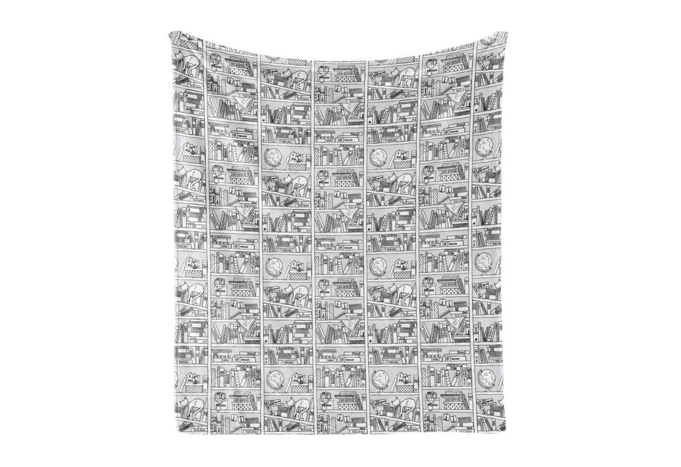 Wohndecke Gemütlicher Plüsch für den Innen- und Außenbereich, Abakuhaus, Gekritzel Bücherregal mit Sketchy Wohndecke Gemütlicher Plüsch für den Innen- und Außenbereich, Abakuhaus, Gekritzel Bücherregal mit Sketchy von Abakuhaus