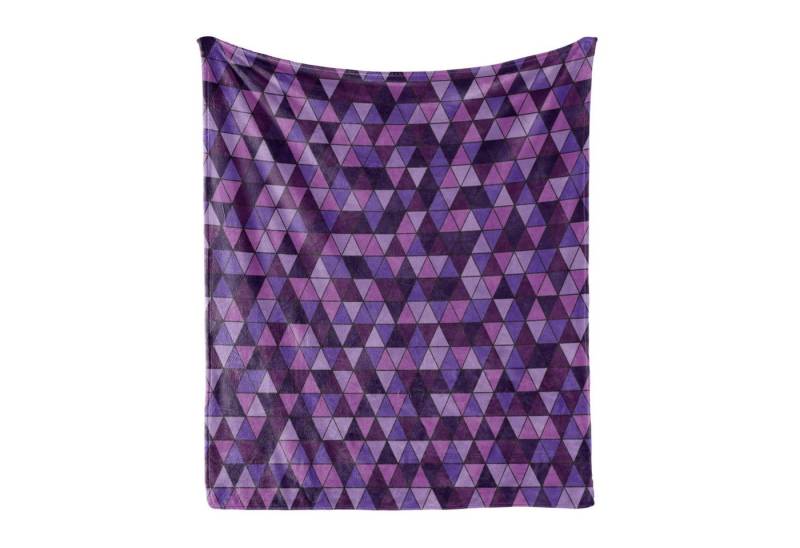 Wohndecke Gemütlicher Plüsch für den Innen- und Außenbereich, Abakuhaus, Geometrisch Dreieck-Mosaik-Fliesen Wohndecke Gemütlicher Plüsch für den Innen- und Außenbereich, Abakuhaus, Geometrisch Dreieck-Mosaik-Fliesen von Abakuhaus