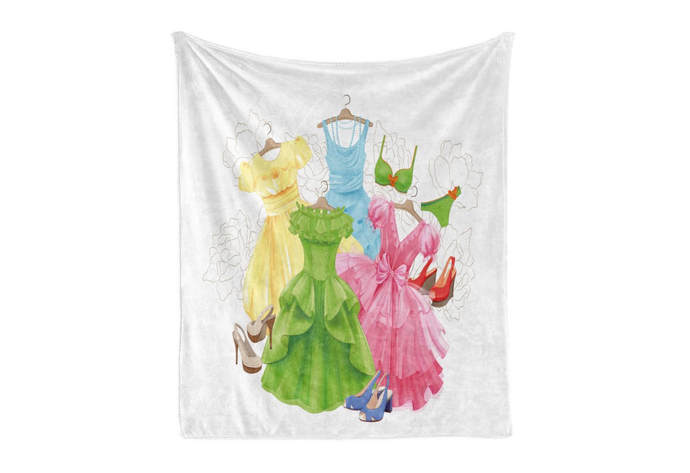 Wohndecke Gemütlicher Plüsch für den Innen- und Außenbereich, Abakuhaus, Heels und Kleider Mädchen Kleiderschrank Wohndecke Gemütlicher Plüsch für den Innen- und Außenbereich, Abakuhaus, Heels und Kleider Mädchen Kleiderschrank von Abakuhaus