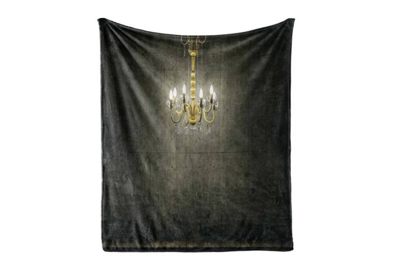 Wohndecke Gemütlicher Plüsch für den Innen- und Außenbereich, Abakuhaus, Jahrgang Klassische Dunkelheit Kronleuchter Wohndecke Gemütlicher Plüsch für den Innen- und Außenbereich, Abakuhaus, Jahrgang Klassische Dunkelheit Kronleuchter von Abakuhaus