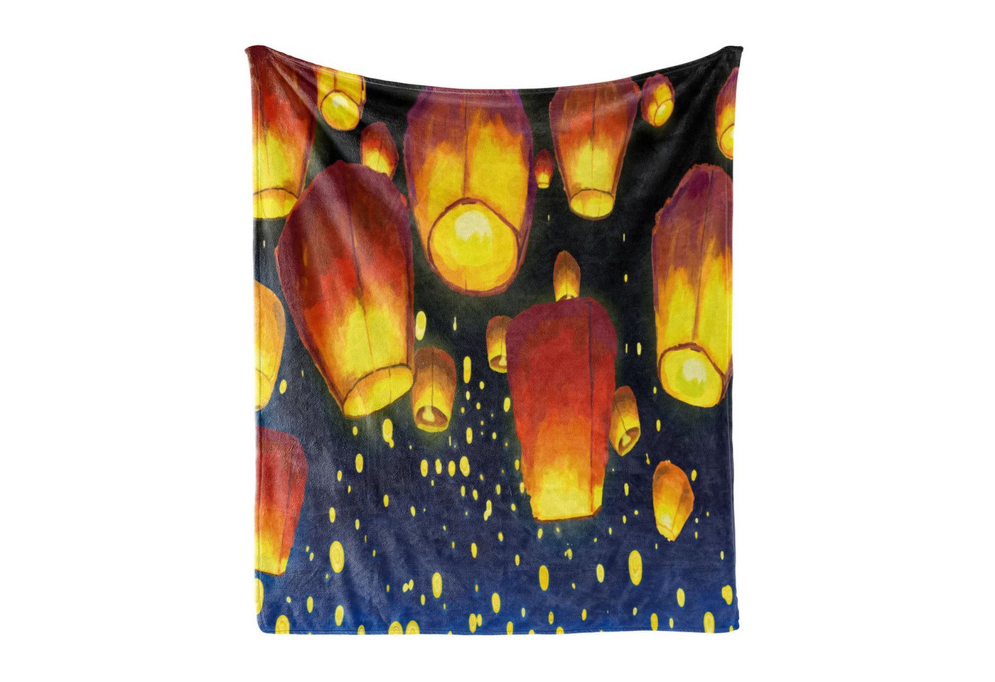 Wohndecke Gemütlicher Plüsch für den Innen- und Außenbereich, Abakuhaus, Laterne Schwimmdock Fanoos Chinesisch Wohndecke Gemütlicher Plüsch für den Innen- und Außenbereich, Abakuhaus, Laterne Schwimmdock Fanoos Chinesisch von Abakuhaus