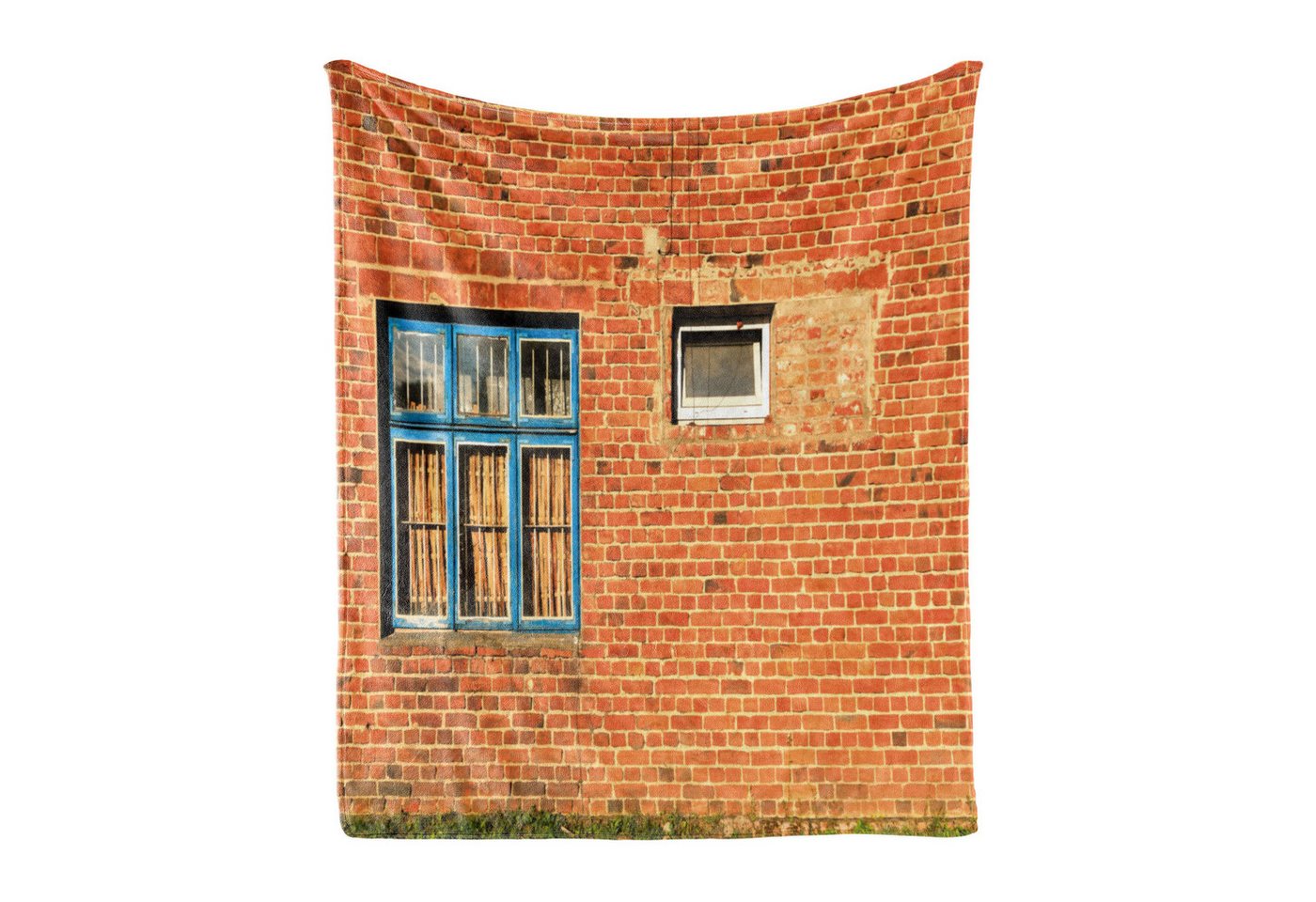 Wohndecke Gemütlicher Plüsch für den Innen- und Außenbereich, Abakuhaus, industriell alte Fenster von Abakuhaus