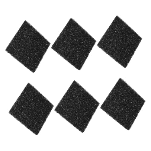 6 Stück Müll kann filtern Ersatzfilter für Kompostbehälter Einstreu Filtermatte Quadratkompostfilter Filter für Mülleimer Papierkorbfilter Filter-Ersatzpad Schwamm Schwarz von Abaodam
