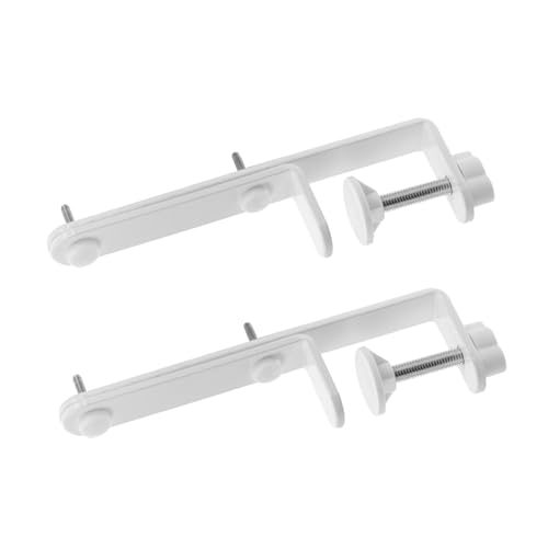 Abaodam 1 Paar Perfboard-Halterungen Tischhalterung für Stecktafelplatten Stecktafelständer aus Metall Tisch-Stecktafel-Präsentationsständer Display-Ständer Eisen Weiß von Abaodam