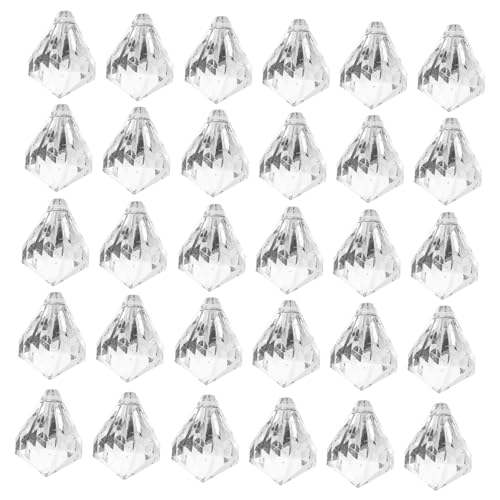 Abaodam 1 Packung Kristalllichtzubehör Fallen Ornamente modern Decke Kronleuchter Quarz Kristalldekor Kristalle hängen Tränenbirnenkristallanhänger Kristallbehänge Acryl von Abaodam