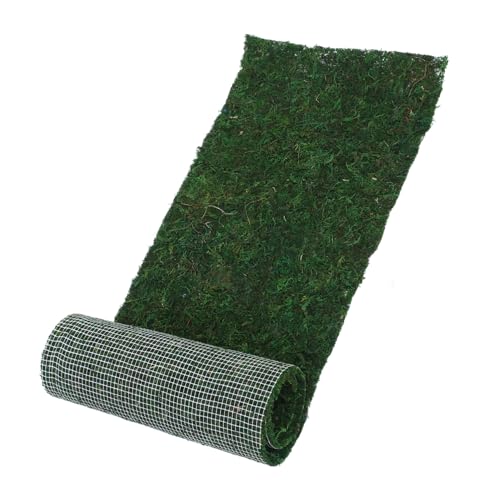 Abaodam 1 Rolle künstliches Moos Fälschung Moosgrasmatte moosig gefälscht live künstliche Pflanzen künstliche Moosmatte dekorativer Kunstrasen Rasengras Moosdekor Green von Abaodam