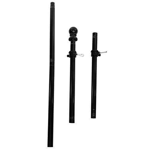 Abaodam 1 Satz Fahnenmast Set Abnehmbarer Positionen Fahnenmast für Garten Balkon und Veranda Rostfrei Verwicklungsfreier Flaggenhalter für Outdoor Anwendungen von Abaodam