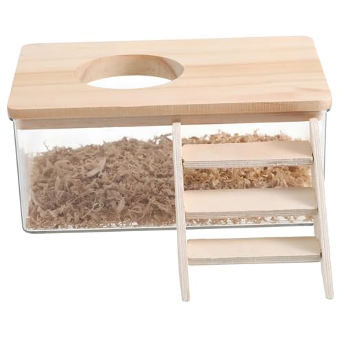 Abaodam Vielseitiges Zubehör Für Hamsterbadebehälter Leiter Und Sicherer Deckel Für Hamstertreppe von Abaodam