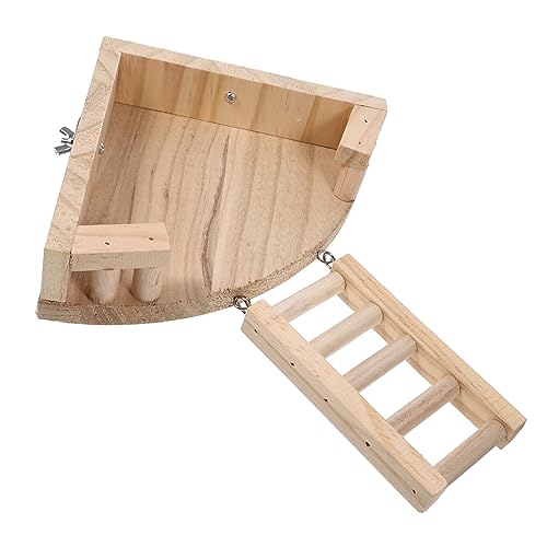 Abaodam 1 Satz Holzspielzeug mit Leiter Zweilagige Plattform für Chinchillas Praktische Spielmöglichkeit Bewegung und Spaß Abaodam 1 Satz Holzspielzeug mit Leiter Zweilagige Plattform für Chinchillas Praktische Spielmöglichkeit Bewegung und Spaß von Abaodam