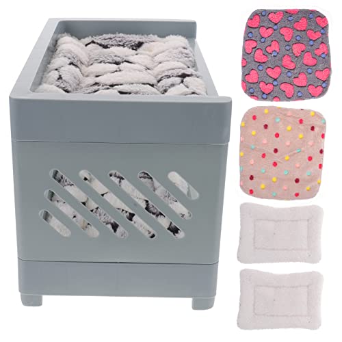 Abaodam 1 Satz Kaninchenbett Set Multifunktionale Haustierliege für Hamster Chinchillas und Kleine Nager Bett Matratzen und Decken Zufällige Farbwahl Komfortable und Abaodam 1 Satz Kaninchenbett Set Multifunktionale Haustierliege für Hamster Chinchillas und Kleine Nager Bett Matratzen und Decken Zufällige Farbwahl Komfortable und von Abaodam