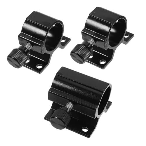 Abaodam 1 Satz Regenschirm -Rack -Regenschirmzubehör einstellbar Regenschirmklemme Klemmschirm für Stuhl Falten faltbar Angelschirm-Clip Angelschirmständer Angelstuhl-Clip Eisen Schwarz von Abaodam