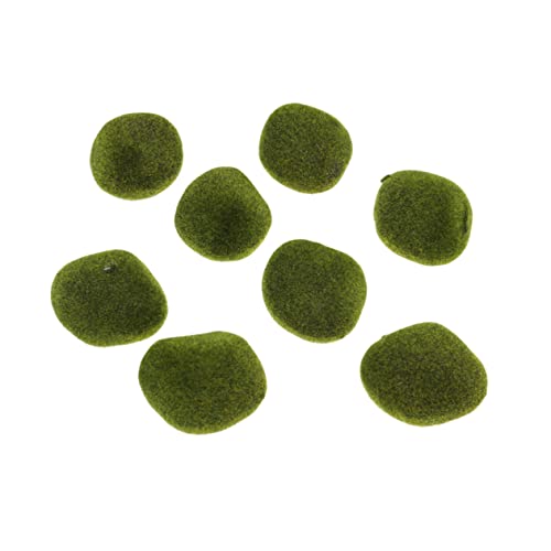 Abaodam 1 Satz Simulation Moosstein Terrarium Mooskugel Dekoration Moos-bastelstein 8 Stück von Abaodam