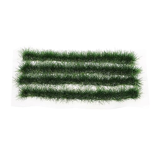 Abaodam 1 Schachtel Kunstrasen Büschel Modell Gras Beflockung Rasen im Freien Landschaft Teppich Kunstgras Mini Grasstreifen Sandtischmodell gefälschtes grünes Gras Plastik von Abaodam