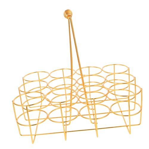 Abaodam 1 Stück 12 Bierkorb Flaschenorganisator Tablettdekor Bauerndraht-flaschenträger Weinregal Bierflasche Milchflaschenhalter Holzregal Weinhalter Transportfahrzeug Mann Eisen Metall von Abaodam