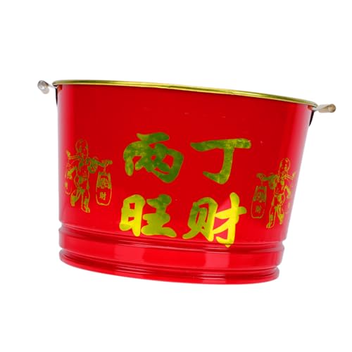 Abaodam 1 Stück Chinesischer Opfereimer Mit Verbrennungsanlage Kann Mülleimer Und Trümmer Brennen Verbrennungsofen Brennen Fass Opfereimer Aus Edelstahl Rostfreier Rot von Abaodam