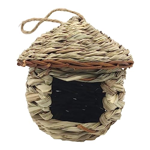 Abaodam 1 Stück Rattan Vogelnest Für Draußen Vogelhaus DIY Vogelhäuser Für Draußen Vogeldekor Hängendes Dekoratives Vogelnest Kleine Dekoration Vogelhaus Haustier Vogelbedarf von Abaodam