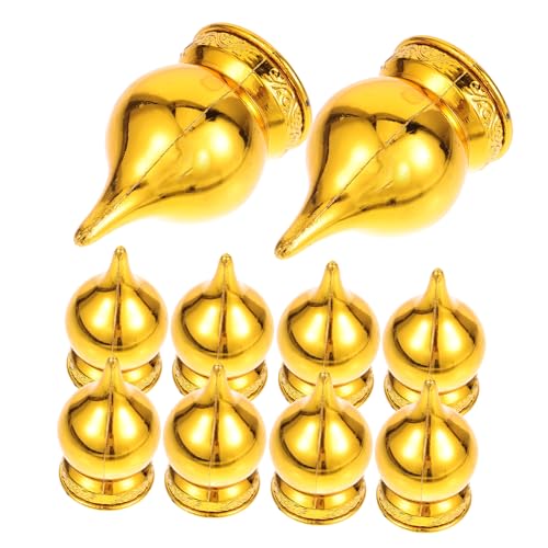 Abaodam Fahnenmast Topper 10 Stück Kunststoff Fahnenmast Kugelaufsatz Ornament Goldene Flaggenkopf für Gartenfahnen und Abaodam Fahnenmast Topper 10 Stück Kunststoff Fahnenmast Kugelaufsatz Ornament Goldene Flaggenkopf für Gartenfahnen und von Abaodam