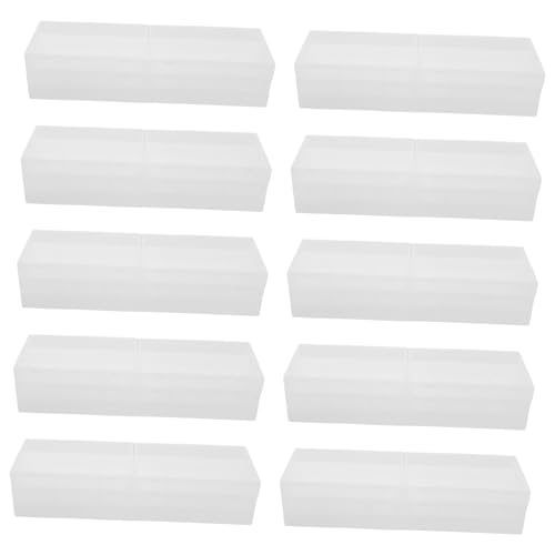 Abaodam 10 Stück Kassettenband Aufbewahrungskoffer Kassettenband Sammelhalter Kassettenband Sammelkoffer Transparenter Pp Kassettenband Vitrine von Abaodam