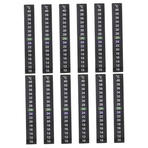 Abaodam 12 Stück Fischtanktemperaturaufkleber Thermometer Streifen Zahlenaufkleber Fischtankaufkleber digital für Fischbecken aquarium temperaturanzeige fischtank-aufkleber Flüssigkristall Abaodam 12 Stück Fischtanktemperaturaufkleber Thermometer Streifen Zahlenaufkleber Fischtankaufkleber digital für Fischbecken aquarium temperaturanzeige fischtank-aufkleber Flüssigkristall von Abaodam