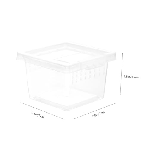 Abaodam 12 Stück Teiliges Transparentes Reptilien Zubehör Futterbox mit Belüftungslöchern Leichter Kunststoffkäfig für Insektenhaltung Tragbar und Robust als Futter und Aufbewahrungsbox Abaodam 12 Stück Teiliges Transparentes Reptilien Zubehör Futterbox mit Belüftungslöchern Leichter Kunststoffkäfig für Insektenhaltung Tragbar und Robust als Futter und Aufbewahrungsbox von Abaodam
