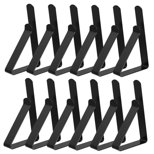Abaodam 12 Stück Tischdeckenklammer Clips Für Tischleisten Tischdecke Clip Picknick-tischdecken Clip Für Tischdecken Tischdeckenhalter Clips Für Picknicktische Rostfreier Stahl Black Abaodam 12 Stück Tischdeckenklammer Clips Für Tischleisten Tischdecke Clip Picknick-tischdecken Clip Für Tischdecken Tischdeckenhalter Clips Für Picknicktische Rostfreier Stahl Black von Abaodam