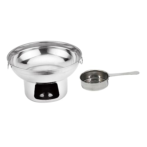 Abaodam Alkohol Heizung Hot Pot Satz für Camping Tragbarer Kochtopf Rutschfest und Sicher Outdoor Kochen Kleiner Buffet von Abaodam