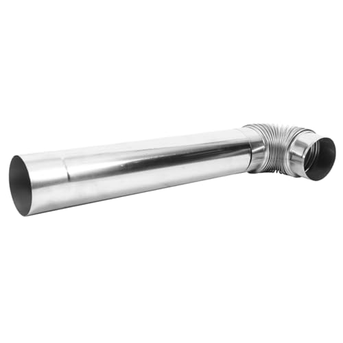 Abaodam 1satz Kaminrohr Edelstahl Teiliges Flexible Luftleitung Geeignet Für Holzöfen Und Heizgeräte Rohr Lange Hochtemperaturbeständig Und Installieren von Abaodam