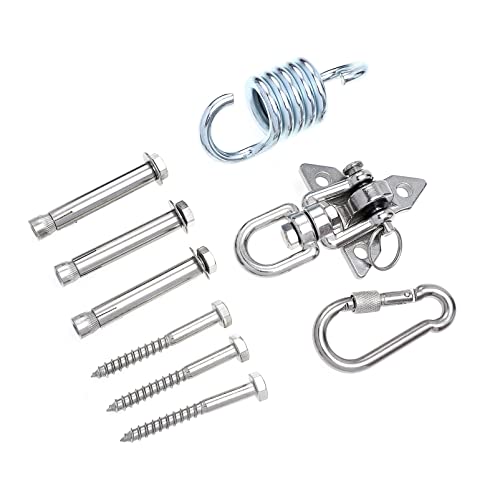 Abaodam 1Satz Hängemattenhaken Set Drehbare Deckenhaken für Hängesessel Schaukeln und Fitnessgeräte Belastbar und Langlebig für Innen und Außenanwendungen Abaodam 1Satz Hängemattenhaken Set Drehbare Deckenhaken für Hängesessel Schaukeln und Fitnessgeräte Belastbar und Langlebig für Innen und Außenanwendungen von Abaodam