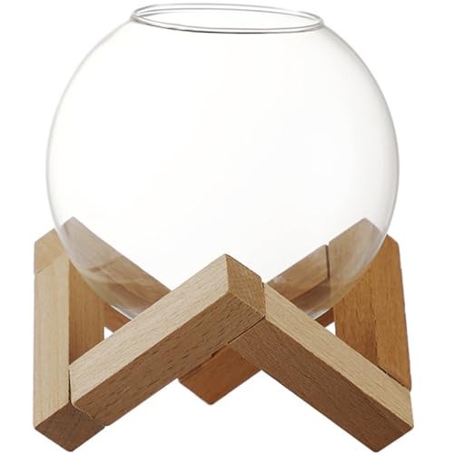 Abaodam 1Satz Kreatives Cocktailglas mit Holzständer Kugelförmiger Trinkbecher für Cocktails Säfte und Getränke für Partys Bar und Restaurant Abaodam 1Satz Kreatives Cocktailglas mit Holzständer Kugelförmiger Trinkbecher für Cocktails Säfte und Getränke für Partys Bar und Restaurant von Abaodam