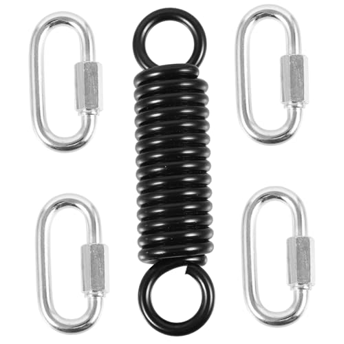Abaodam 1Satz Metall Schaukelfeder Set mit Drehadapterring für Hängematten und Schaukelstühle Hochwertige Schwingfeder Robustem Material für Sicheren Außenbereichseinsatz von Abaodam