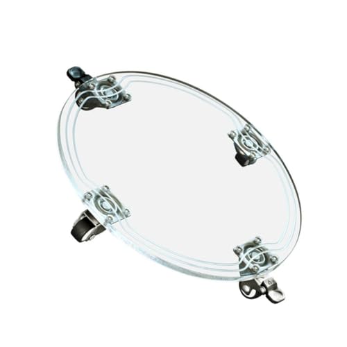 Abaodam 1Stück Bewegliches Tablett mit Rädern Runder Transparenter Acryluntersetzer für Pflanzen für Innen und Außenbereich und Pflegeleicht von Abaodam