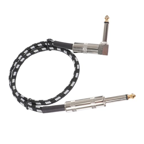 Abaodam 1Stück Gitarren Audiokabel Langlebiges Verbindungskabel mit Adapter für Gitarre High Fidelity Sound Vielseitig Einsetzbar für Musiker von Abaodam