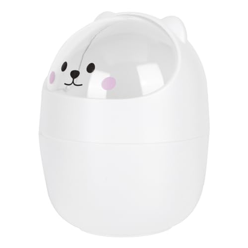 Abaodam 1Stück Mini Mülleimer mit Tierdesign und Deckel Kleiner Desktop Abfallbehälter für Büro Kinderzimmer und Wohnzimmer Leicht und von Abaodam