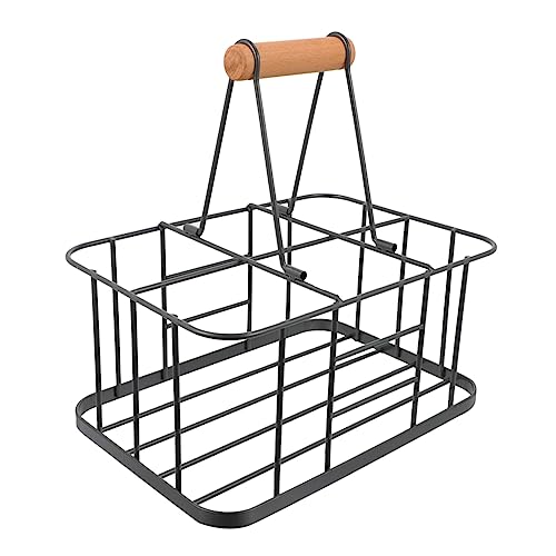 Abaodam 1Stück Weinhalter für Flasche Praktischer Flaschengestell für Haushalt Bar Design für Rotwein Gewürzflaschen Mit Einfachem Holzgriff Verarbeitung von Abaodam