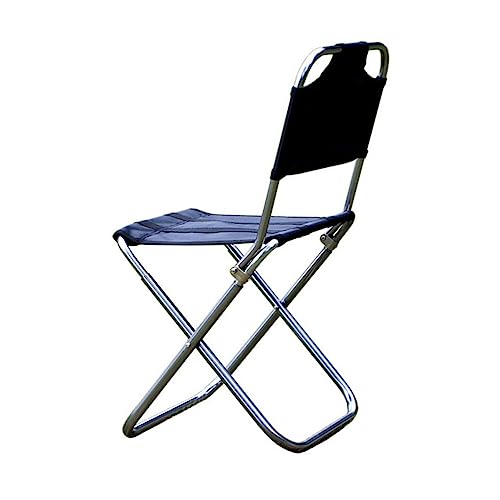 Abaodam 1Stücke Faltbarer Outdoor Stuhl mit Rückenlehne Ultraleichter Campingstuhl Aluminiumlegierung für Angeln und Outdoor Aktivitäten und Tragbar von Abaodam