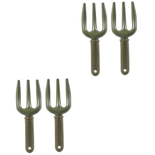 Abaodam 2 Sätze Ergonomische Gartenwerkzeuge Handgabel Mit Drei Für Pflanzen Und Für Töpfe Und Beete Langlebig Und Funktional 2 Stücke * 2 von Abaodam