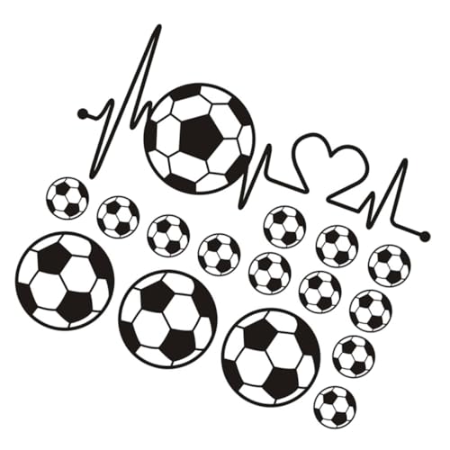 Abaodam 2 Sätze Fußball Wandtattoo Selbstklebend Abziehbar Sport Wandsticker für Wohnzimmer Kinderzimmer Fenster Tür Deko mit Abstraktem Muster design zur Einfachen Wanddekoration Abaodam 2 Sätze Fußball Wandtattoo Selbstklebend Abziehbar Sport Wandsticker für Wohnzimmer Kinderzimmer Fenster Tür Deko mit Abstraktem Muster design zur Einfachen Wanddekoration von Abaodam