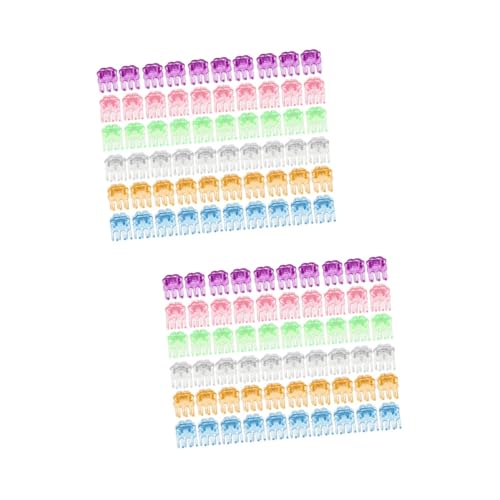 Abaodam 2 Sätze Pflanzenstützklammern Kunststoff Clips Blumenform Zur Fixierung Von Rankpflanzen Für Orchideen Und Kletterpflanzen Farben Im Pack 120 Stück * 2 von Abaodam