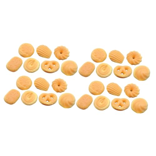 Abaodam 2 Sätze Puppenhausmodell Puppenhaus Mini Simulation Cookies Cookie Modell Cookies Spielzeugmodell Cookies Cookie Requisite Cookies Modell Requisite Cookies Harz 14 Stücke * 2 von Abaodam