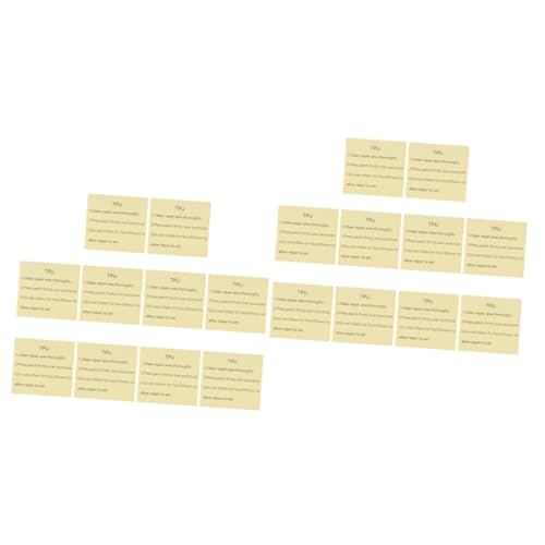 Abaodam 2 Sätze Zelt-Anti-reparaturfilm Klebrig Für Streifen Mit Kleber Pool Reparatur Patch Selbstklebender Reparaturflicken Wasserdichter Reparaturflicken TPU Transparent 10 Blätter * 2 von Abaodam