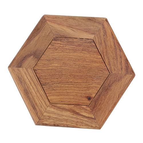 Abaodam 2 Stck Hexagonaler Blumentopfhalter Natürlichem Stabile Blumenständer Basis für Kleine Vasen Kristallkugeln und Dekoobjekte Vielseitig Einsetzbar für Innen und Außenbereiche von Abaodam