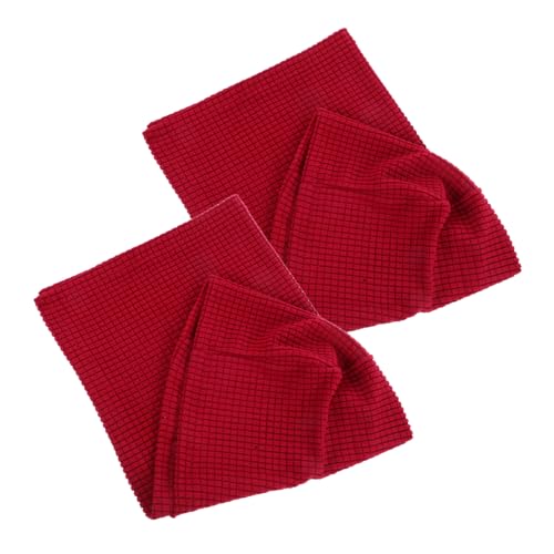 Abaodam 2 Stück Elastische Sofa Armlehnenbezüge Waschbar Hautfreundlich Universell Einsetzbar Für Büro Und Zuhause in Bordeauxrot von Abaodam