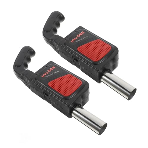 Abaodam 2 Stück Elektrisches Bbq Gebläse Handheld Grillventilator mit Aa Batterien Betrieben Feuerbalg für Camping Picknick Tragbarer Praktisches Outdoor Grillzubehör von Abaodam