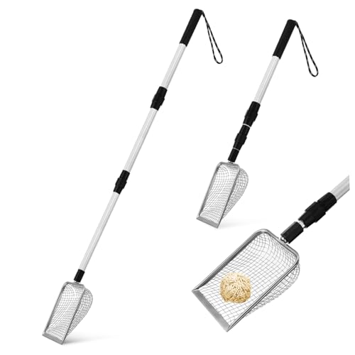Abaodam 2 Stück Katzentoiletten Schaufel mit Teleskopgriff Katzensieb Schaufel mit Ergonomischem Design und Verstellbarer für Einfache und Lagerung Abaodam 2 Stück Katzentoiletten Schaufel mit Teleskopgriff Katzensieb Schaufel mit Ergonomischem Design und Verstellbarer für Einfache und Lagerung von Abaodam