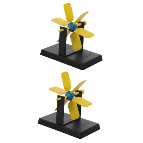 Abaodam 2 Stück Künstliches Wasserrad Wasserspiel Simulation Rad DIY Modell für Bachlauf Gartendekor Zen Garten Tischbrunnen Zubehör von Abaodam